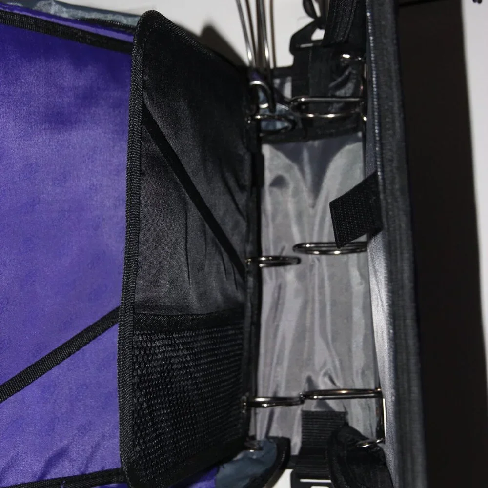 Purple Case-it Binder with Insert Organizer and Expandable folder Organizer